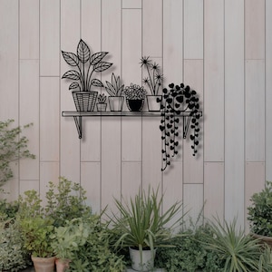 Metal Flower Garden Wall Art: Modern Home Decor