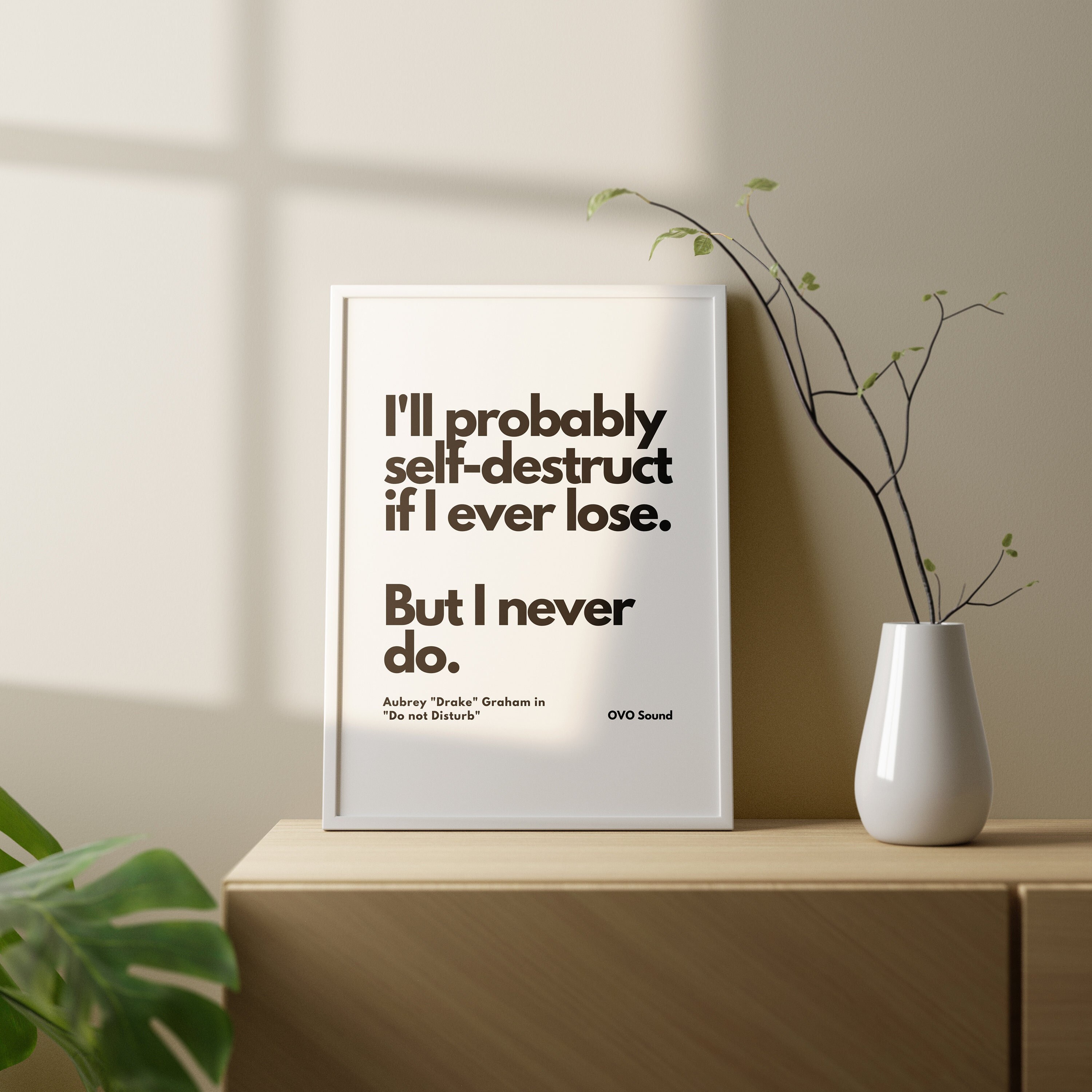 Drake Minimalist Lyrics Poster, Rap Home Decor, Drake Designs, Drake Lyrics Print, Drake Minimal