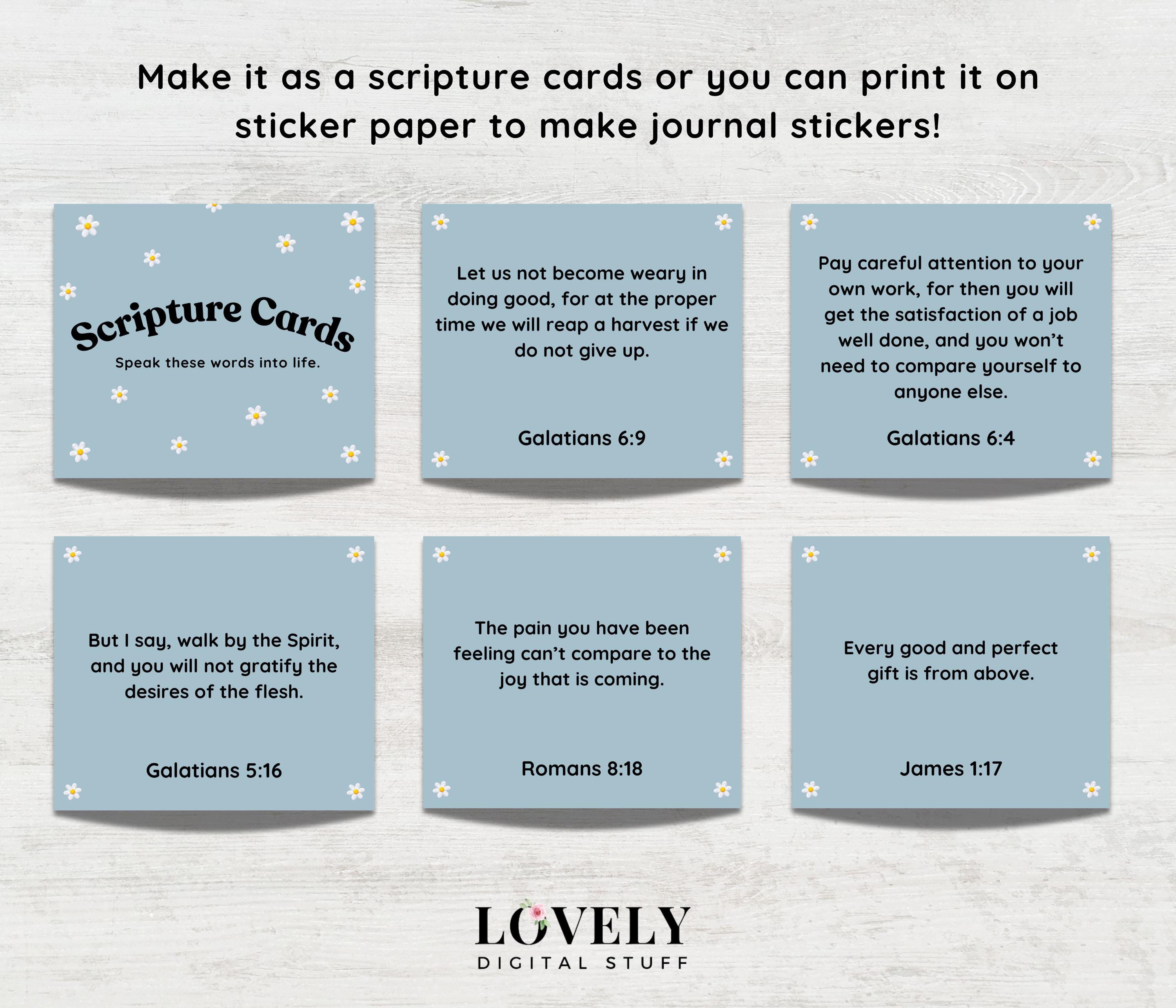 Dusty Rose Quad Scriptures 80+ Dusty Blue Scripture Cards: Printable Bible Verses (PDF) - Etsy