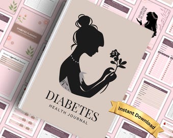 Printable Diabetes Planner, Diabetic Health Journal Template, Medical Contact List, Lab Results, Blood Pressure Tracker, Blood Sugar, A4, A5
