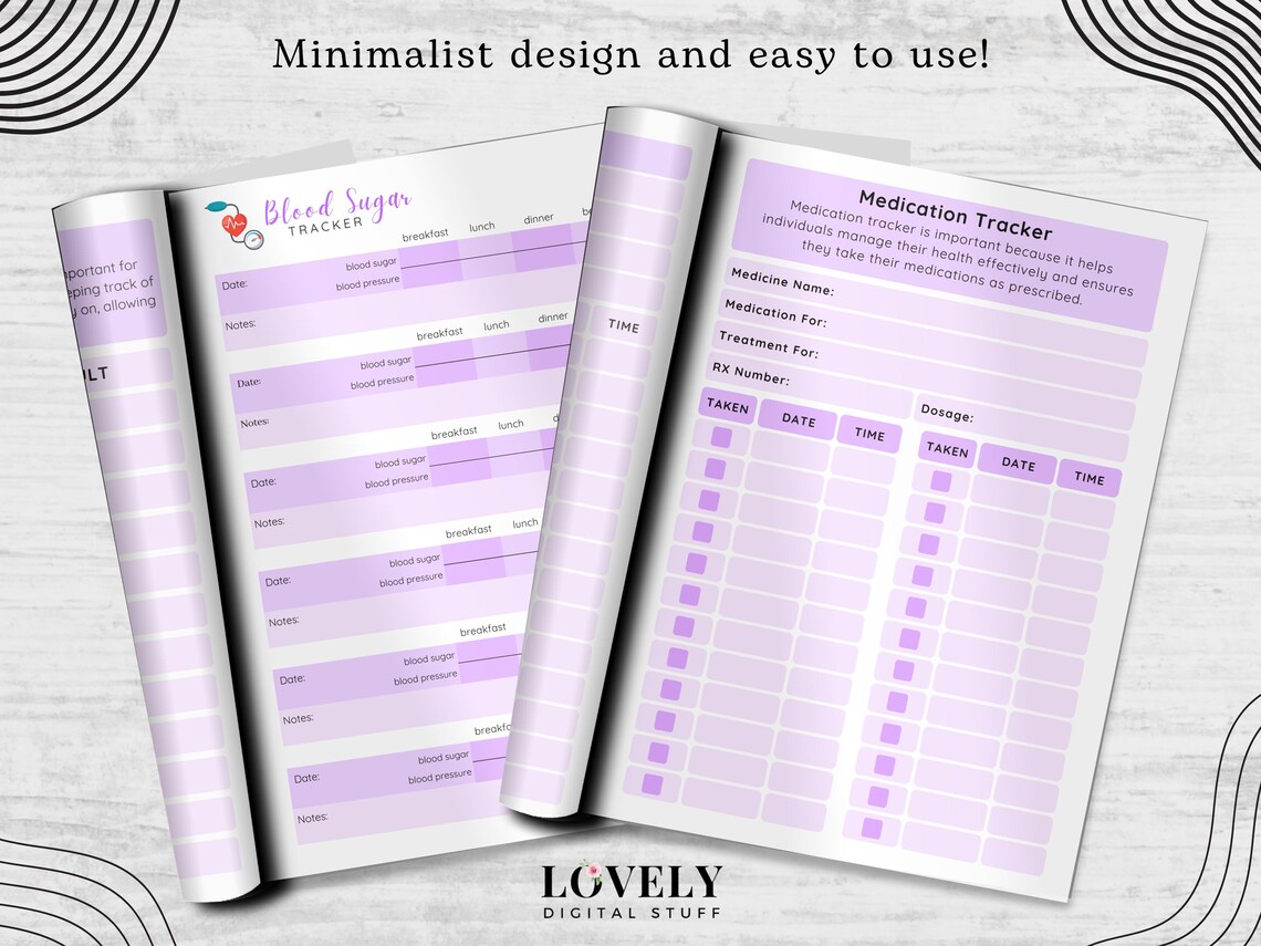 Diabetes Planner, Printable Health Journal, Glucose Tracker, Insulin ...