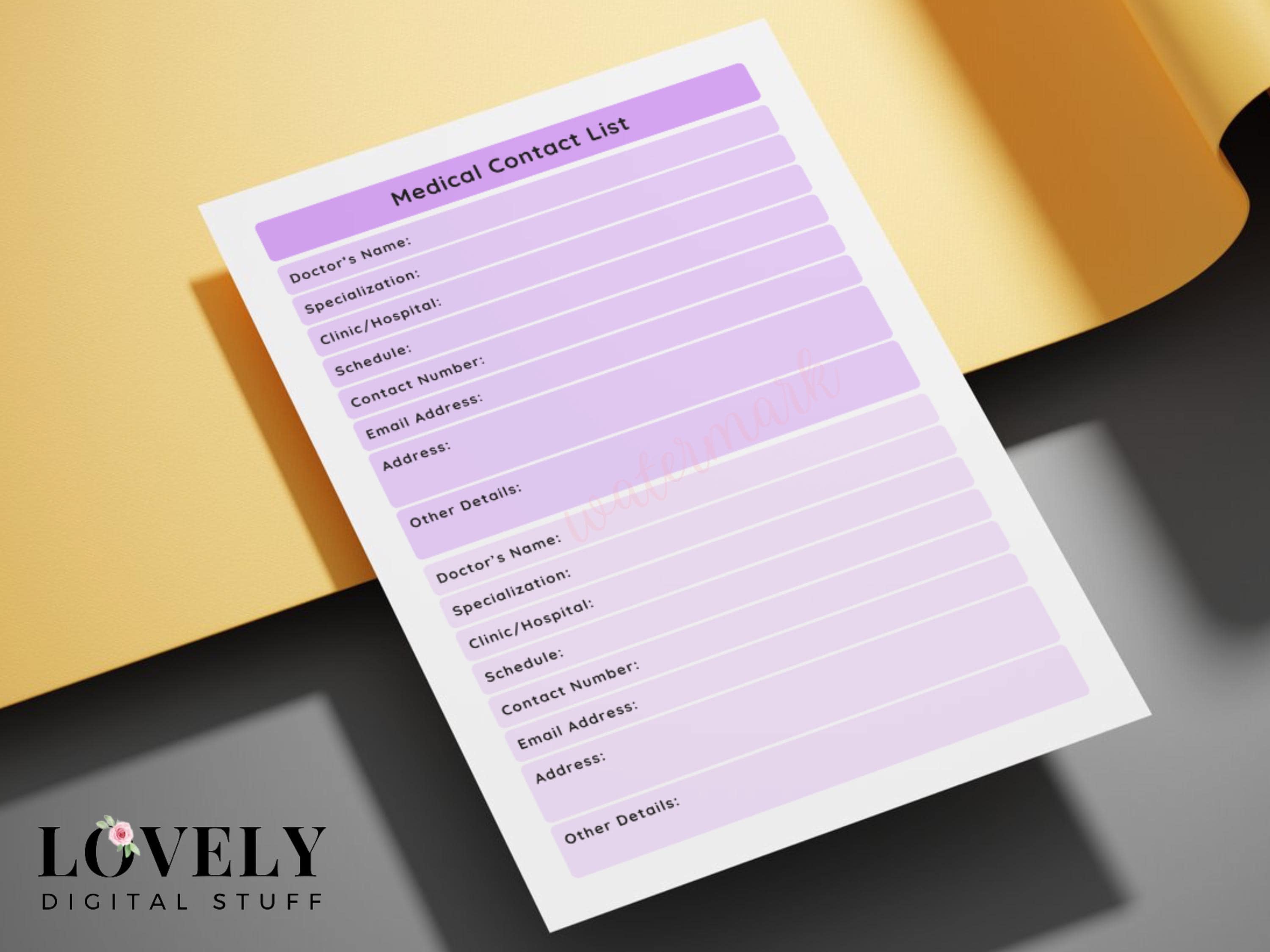 Diabetes Planner, Printable Health Journal, Glucose Tracker, Insulin ...