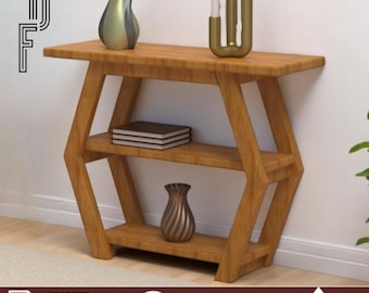 DIY Console Table Woodworking Plan - Easy Beginner Hall Table Project - Instant PDF Download