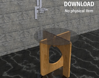 Minimalist Coffee Table Digital Plan | CNC & Laser Cut Files | DIY Modern Furniture | Easy Assembly