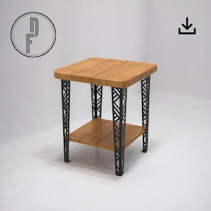 Metalltischbein, DIY Tischbein, Couchtischbein, Schweißprojekt, Dxf Plan