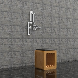 Parametric Stool, Digital Parametric Furniture, Easy Assemble DIY CNC Ready Cutting Files