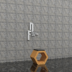 Parametric Stool, Digital Parametric Furniture, Easy Assemble DIY CNC Ready Cutting Files