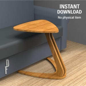 Minimalist Coffee Table, Sidetable, Digital Furniture, DIY, Cutting Files For CNC, DXF