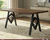 Modern Geometric Table Legs DXF File | Industrial Metal Dining Table Base Welding Plans | Cnc Laser Cut Vector | DIY Furniture PDF Blueprint