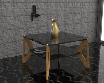 Mesa de centro/Mesa de centro moderna/Muebles digitales/Fácil montaje/Bricolaje/Archivos de corte CNC