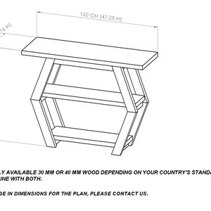 DIY Console Table Woodworking Plan - Easy Beginner Hall Table Project ...