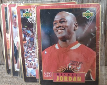 michael jordan 5 metal collector cards