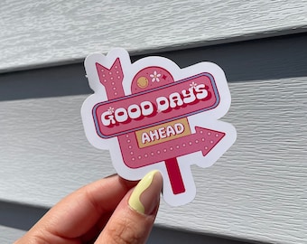 Pegatinas motivacionales troqueladas, pegatinas de vinilo mate resistentes a la intemperie, regalos para amigos.