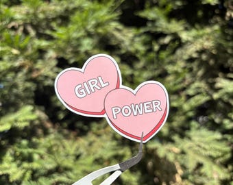 Pegatina de Girl Power / Troquelada / Vinilo mate resistente a la intemperie / Regalos para amigas