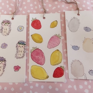 Various Watercolor Bookmark