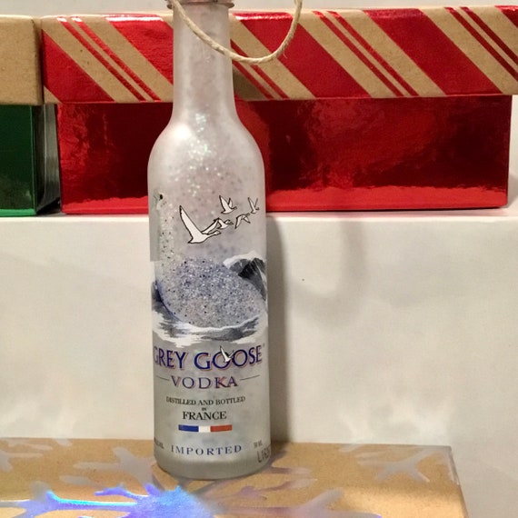 Grey Goose Christmas Tree Ornament, Grey Goose Vodka bottle