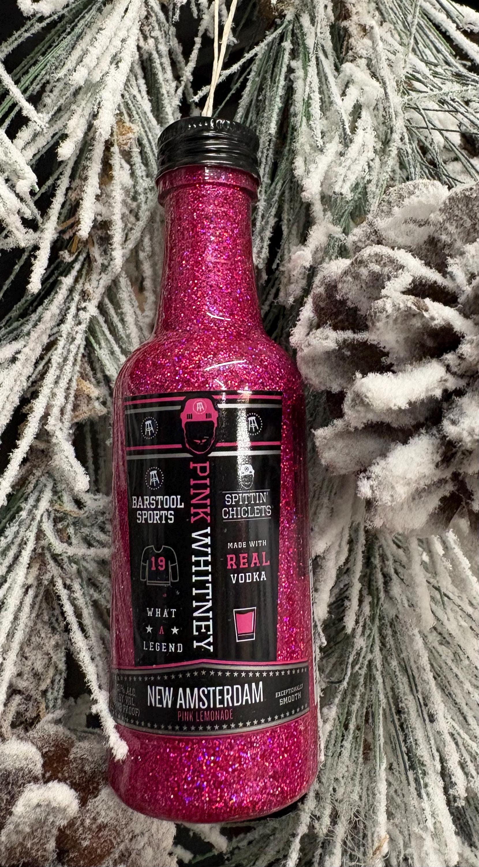 Upcycled Pink Whitney Lemonade Vodka Bottle Christmas Tree