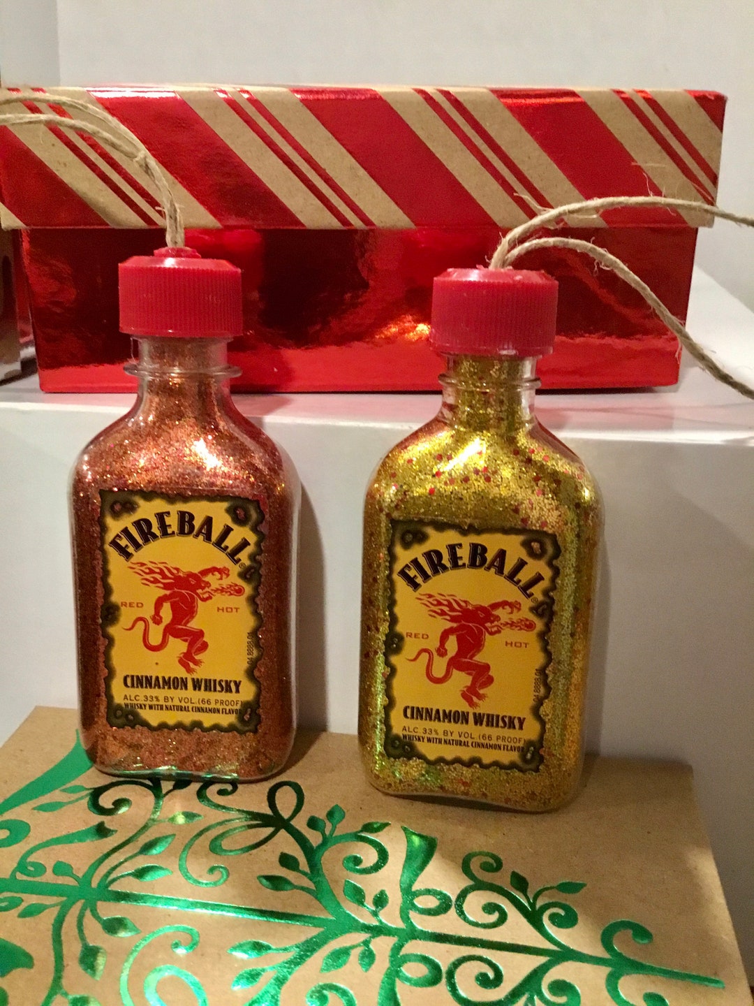 Cinnamon Whiskey Bottle Christmas Ornament. Etsy