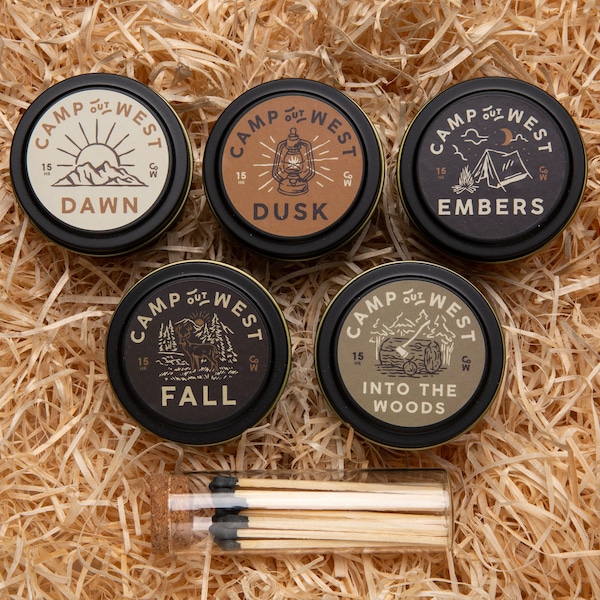 Discovery Candle Gift Set | 5x Camp Out West Candles | Soy Candle | New Home Candle | New Home Gift | Christmas gift