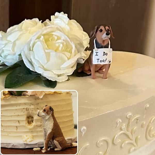 Custom Corgi Cake toppers - Animal toppers - Wedding Cake toppers - Miniature Cat Statue - Dog Birthday Gift - Create Your Pet,Cake Toppers