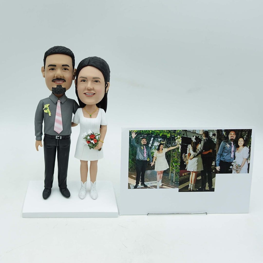 Romantic Wedding Couple Custom Bobblehead