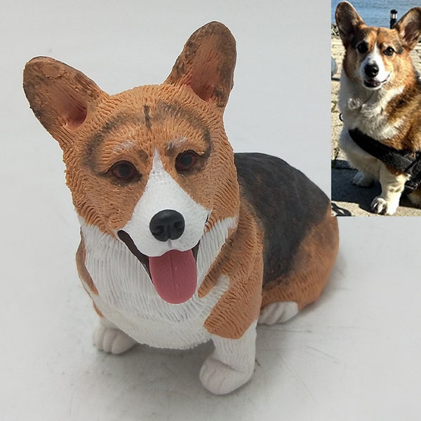 Custom Corgi Cake toppers - Animal toppers - Wedding Cake toppers - Miniature Cat Statue - Dog Birthday Gift - Create Your Pet