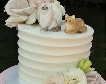 Topper per torta nuziale personalizzato per cani, statua del cane, statua personalizzata per animali domestici, CakeTopper per animali domestici, CakeTopper nuziale, topper per torta nuziale per cani