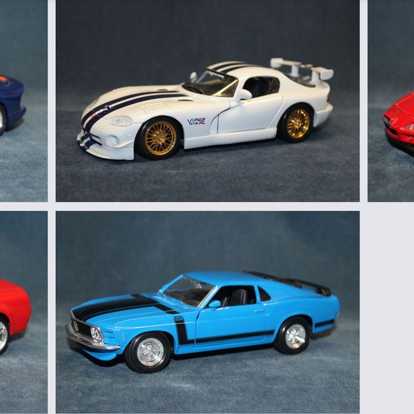 Various 1:24 Scale Diecast Collector Cars Maisto, Jada, Bburago, Misc.