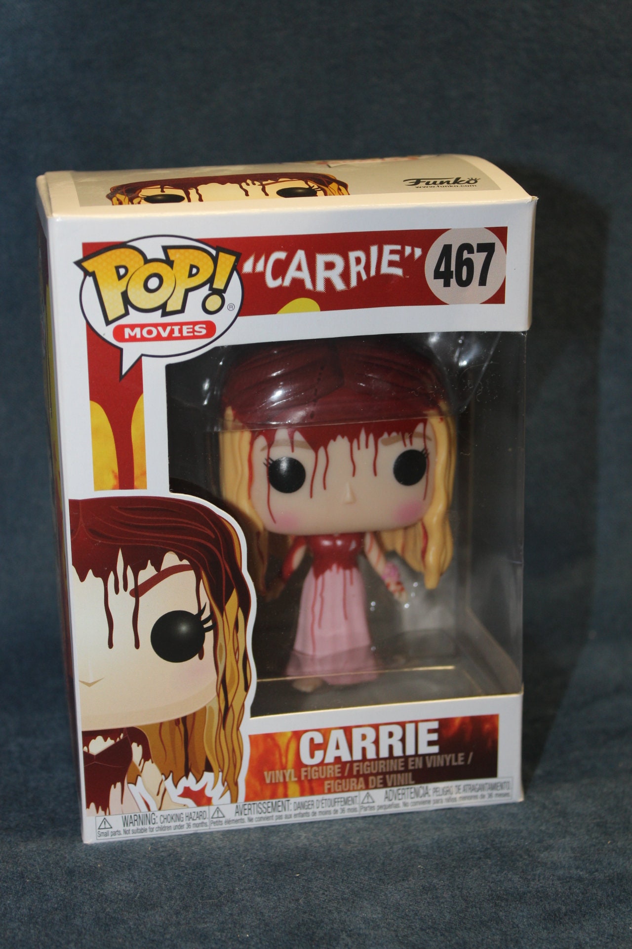 Funko Vinyl Pop Movies Carrie 467, Heroes Wonder Woman 172, DC