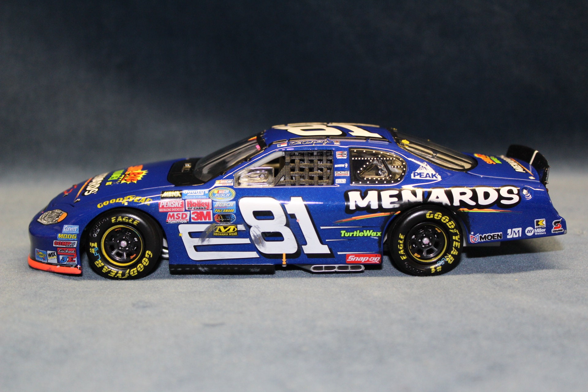 NASCAR Dale Earnhardt Jr. #81 Menards/bristal Raced Win Version