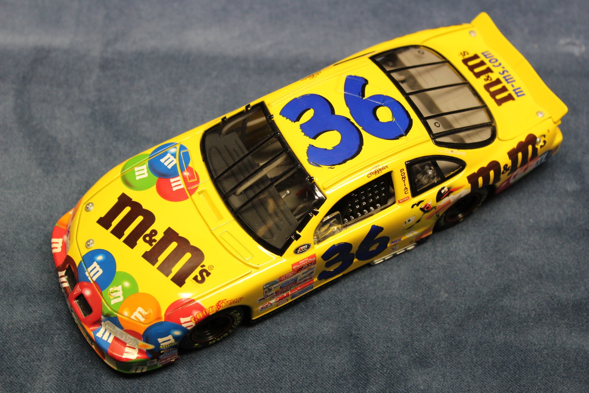 NASCAR Collectables Ken Schrader #36 M&ms, 1:24 Scale Stock Car M