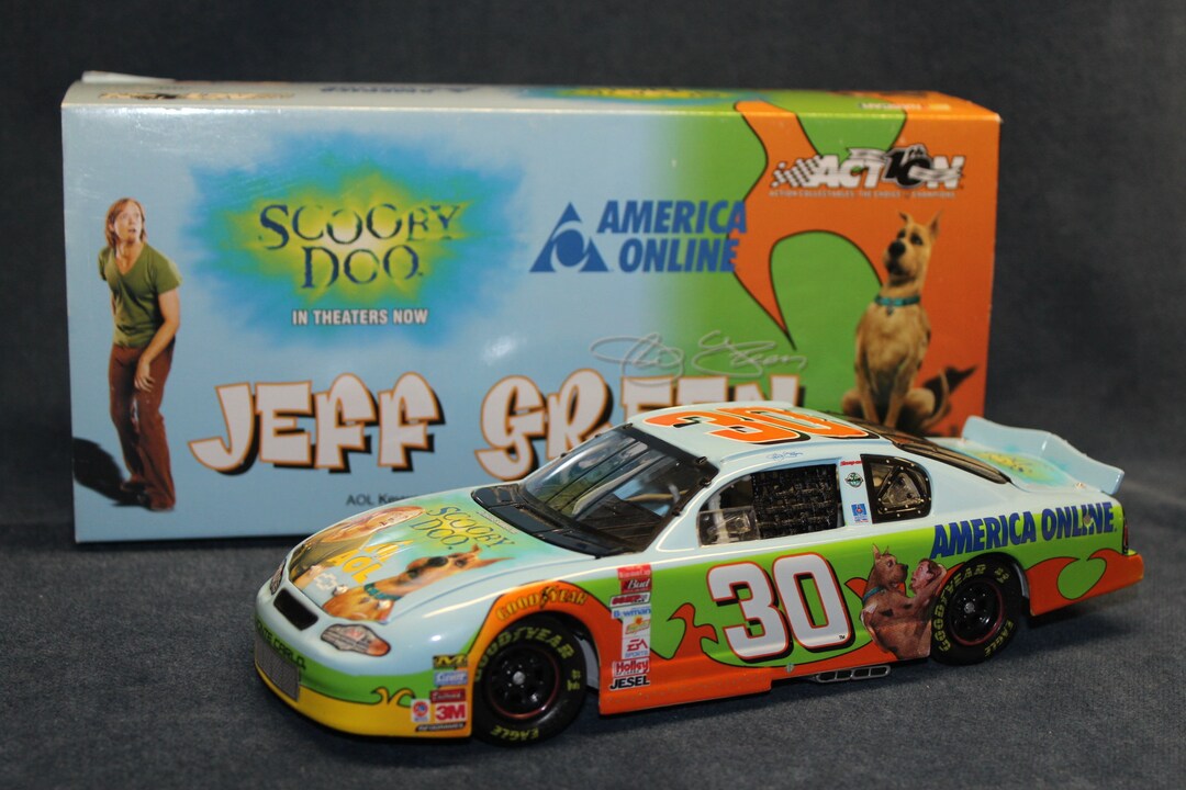 NASCAR Jeff Green 30 Aol/scooby Doo Racing 124 Scale Diecast Etsy