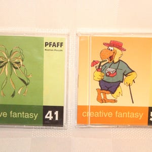 Tarjetas de memoria para bordados Pfaff Creative Fantasy, para usar con máquinas creativas Pfaff 7560 7570