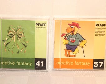 Pfaff Creative Fantasy Embroidery memory cards, use with Pfaff creative machines 7560 7570