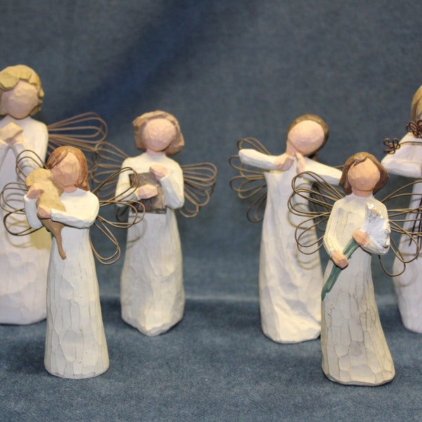 Beautiful Willow Tree Statues/Figures/Figurines, Angel of Beauty, Angel of Friendship, Angel of Happines, Angel of Learning, Angel of Wishes