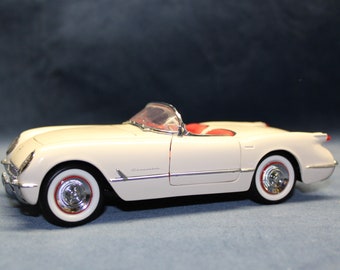 1953 Chevrolet Corvette Franklin Mint Precision Diecast Model,1:24 Scale Classy Classic Car, Highly Detail Collectable
