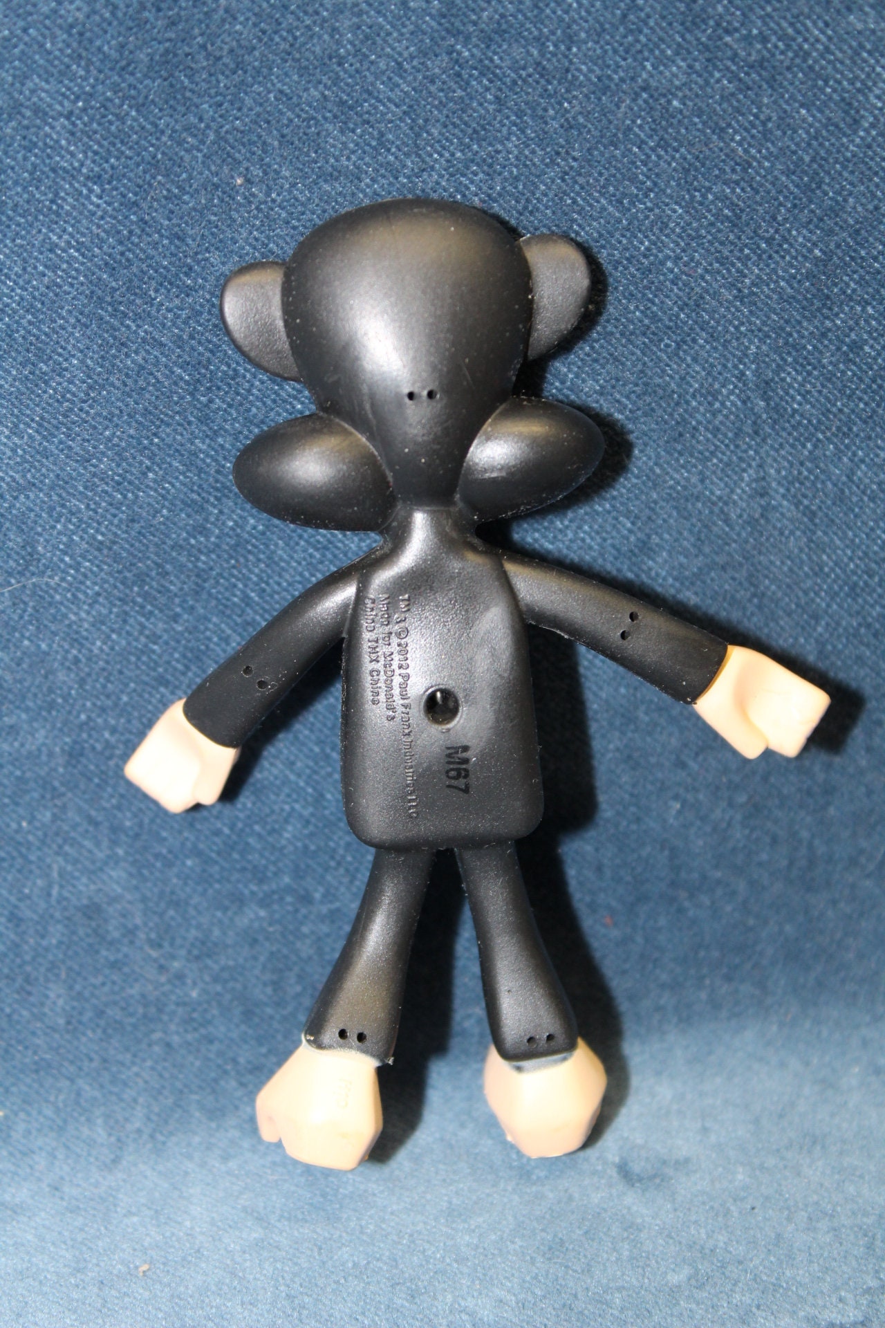 Bendable Paul Frank Monkey Rubber Toy Figure Mcdonalds Happy Meal