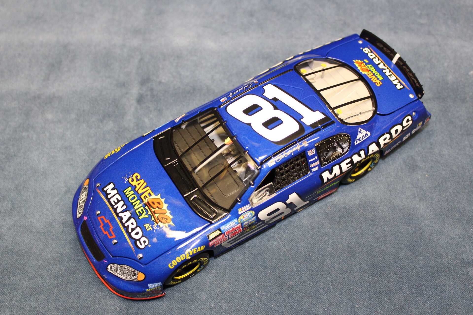 NASCAR Dale Earnhardt Jr. #81 Menards/bristal Raced Win Version