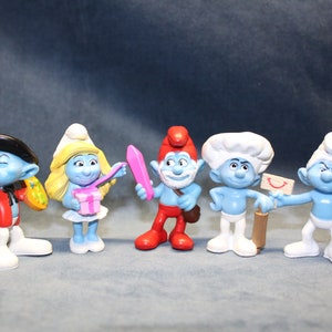 Peyo Collectible Smurf McDonalds Action Figures / Statues from Happy Meals