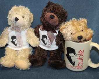 Michael Buble Collector Concert Items Stuffies (Stuffed Animals) Coffee Beverage Mug