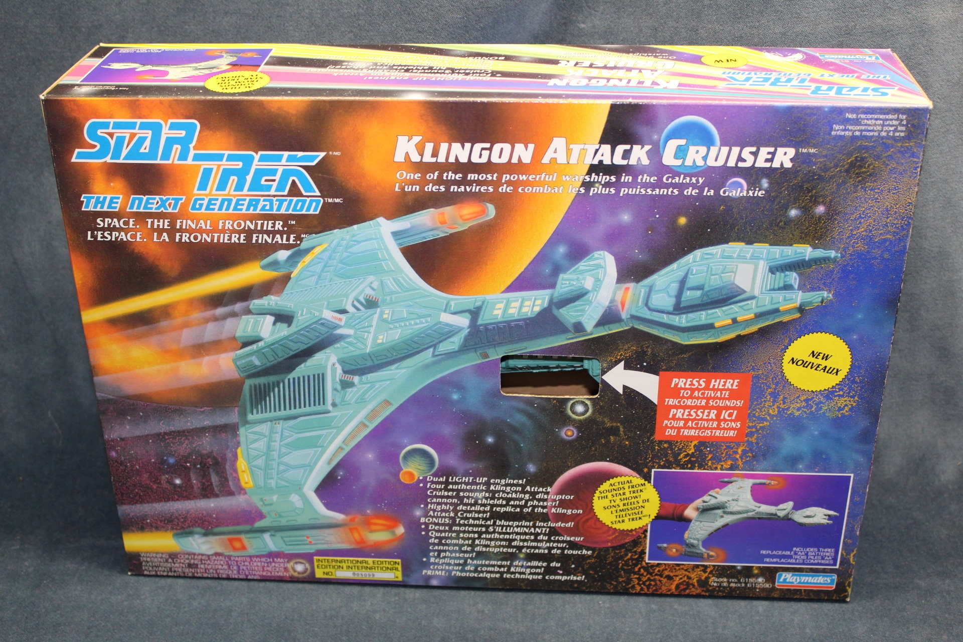 Star Trek: The Next Generation Playmates Klingon Attack Cruiser Warship