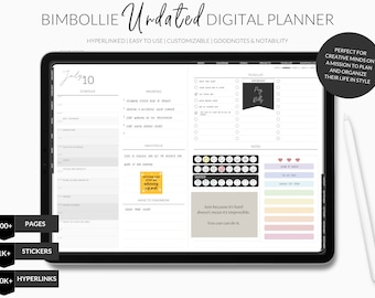 Planificador digital personalizable para Goodnotes y Notability (descarga digital)