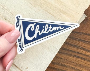 Chilton Sticker | TV show, Pennant flag