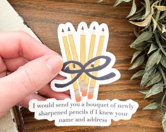 Bouquet of Sharpened Pencils Sticker | Movie Decal, Kathleen Kelly, Joe Fox