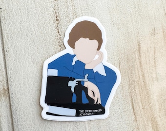 Jessica Fletcher Sticker | Laptop decal, 80's TV Show