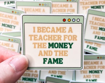 Teacher Sticker | Funny Teacher Humor, Vinyl Decal