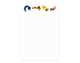 Illustrated Dog Notepad: Lined, 50-Sheet Pad