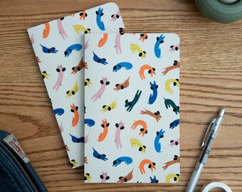 Illustrated Dog Softcover Layflat Notebook
