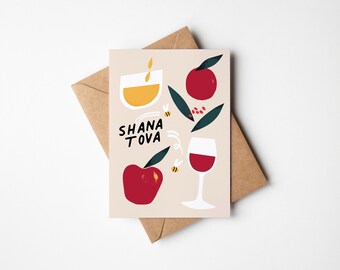 Rosh Hashanah / Shana Tova Card /  Personalized Card Sets / Jewish Holiday Greeting Cards
