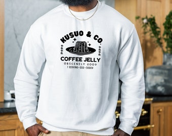 Unisex Psychic Coffee Jelly Sweatshirt, Anime-Inspired, Subtle Anime Merch, Japanese Anime, Manga Lover, Kusuo & Co.